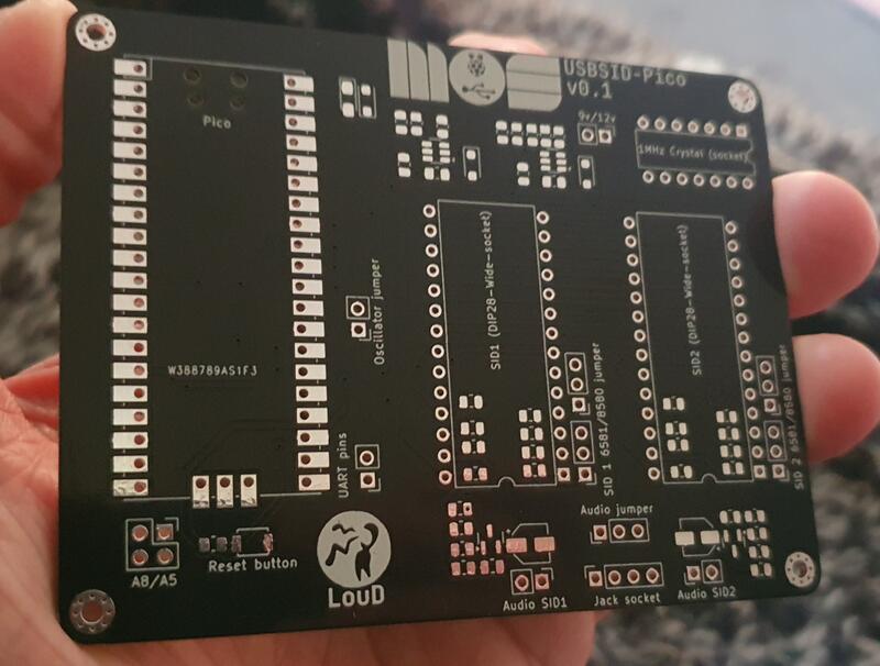 USBSID-Pico v0.1 bare unpopulated PCB