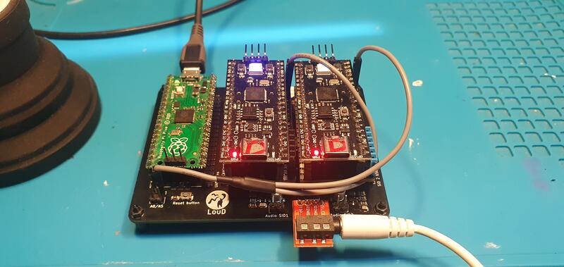 USBSID-Pico v0.1 assembled board