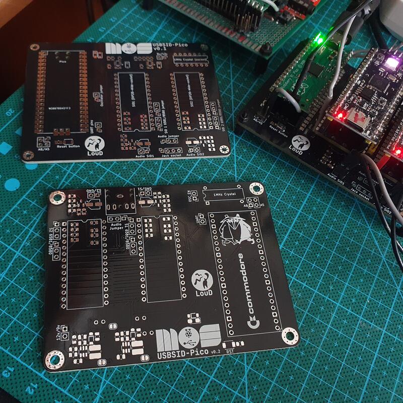 USBSID-Pico v0.2 bare unpopulated PCB