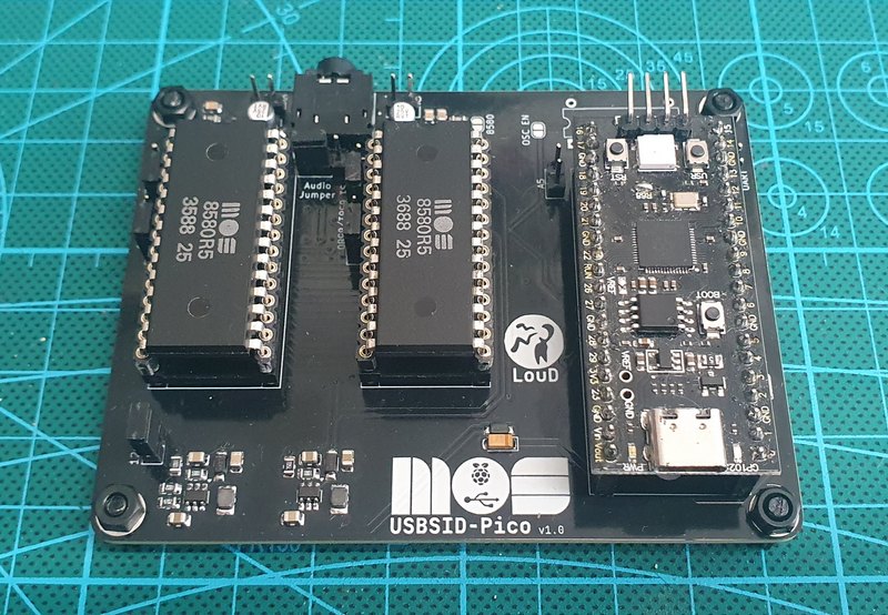 USBSID-Pico v1.0 assembled board