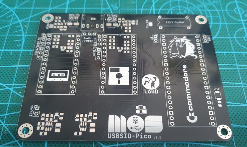 USBSID-Pico v1.0 bare unpopulated PCB, first official release