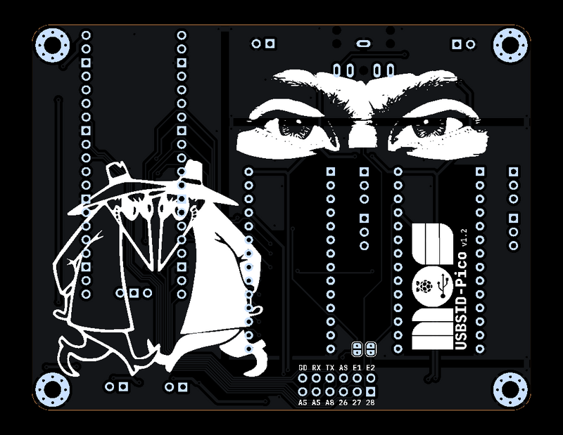 USBSID-Pico v1.2 bottom-side pixel art