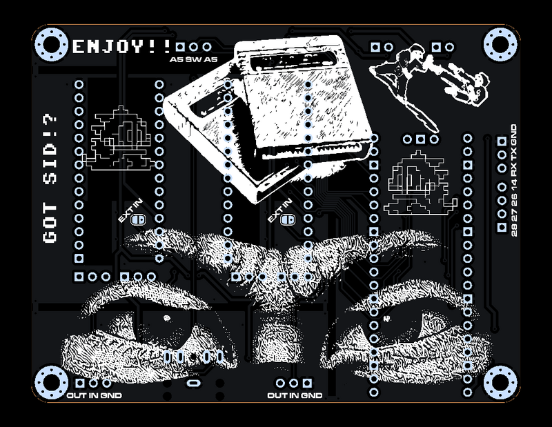 USBSID-Pico v1.3 bottom-side pixel art