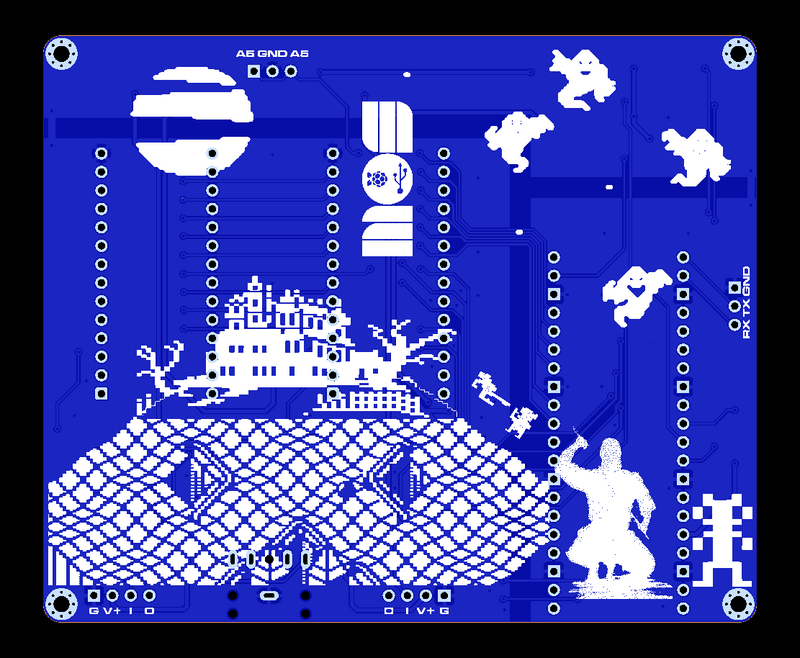 USBSID-Pico v1.5 bottom-side pixel art